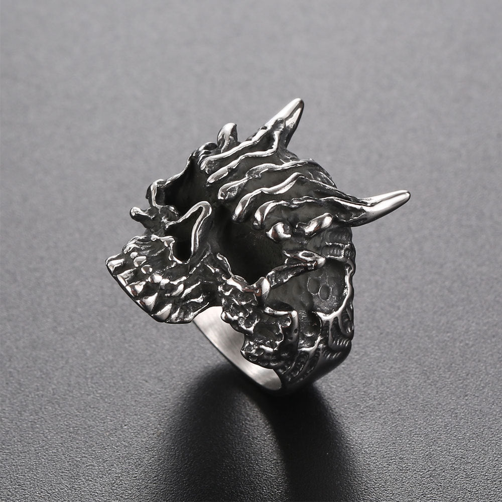 Oni Ghost Stainless Steel Ring