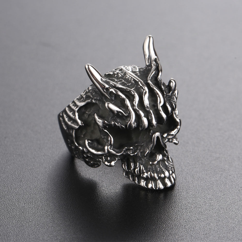 Oni Ghost Stainless Steel Ring