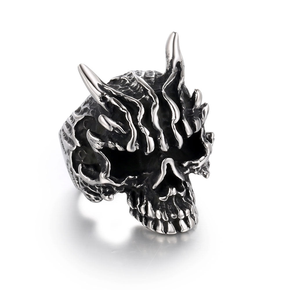 Oni Ghost Stainless Steel Ring