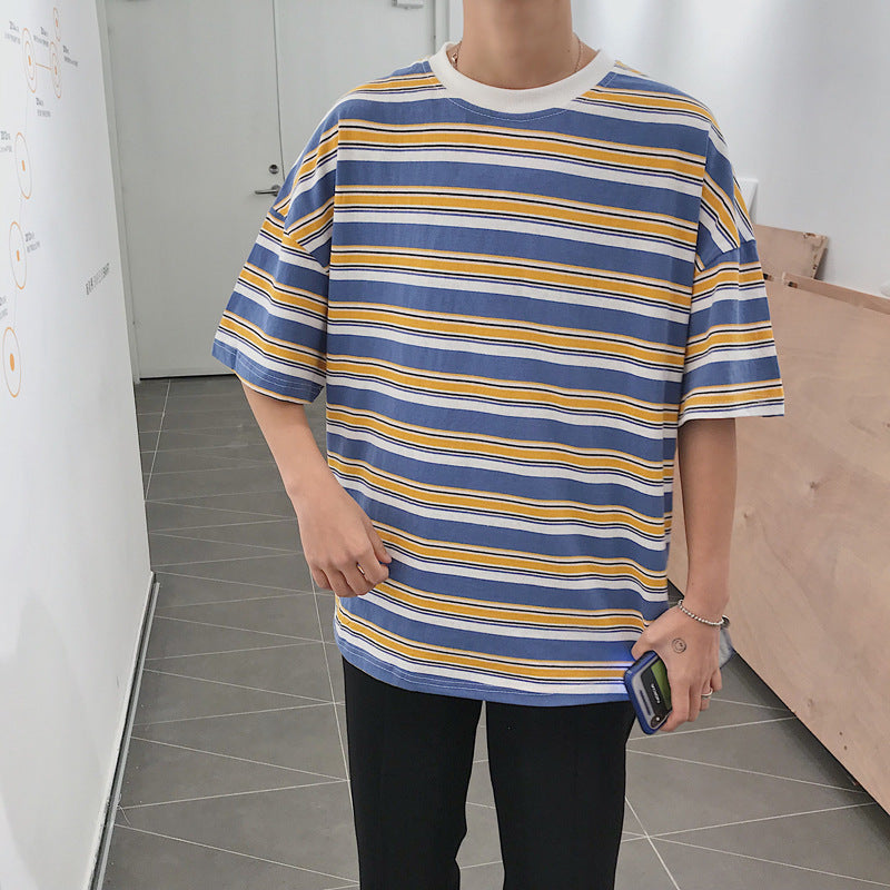 Striped Vintage Short Sleeved Tee