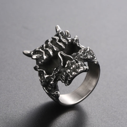 Oni Ghost Stainless Steel Ring